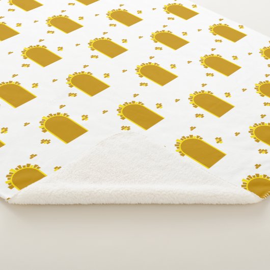 Couverture Sherpa Golden Archway Portal – Minimalist Abstract (3/4)