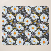 Couverture Sherpa Golden Baroque : Floral Chain Texture (Devant (Horizontal))