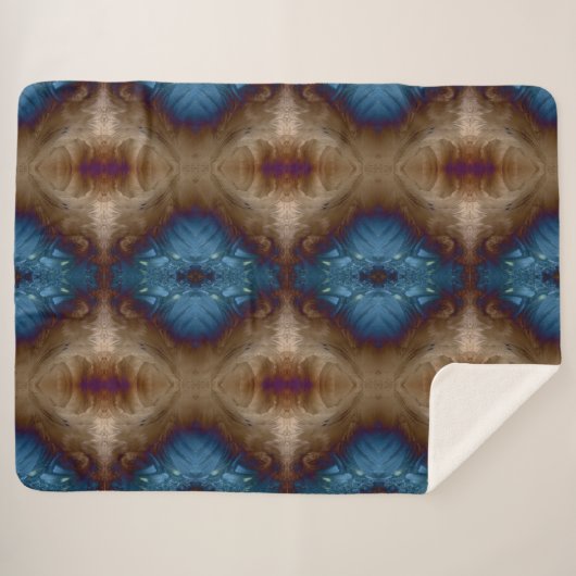 Couverture Sherpa Golden Blues (Devant (Horizontal))