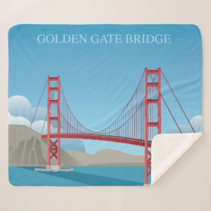 Couverture Sherpa Golden gate bridge San Francisco