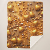Couverture Sherpa "Golden Glow" (Devant)