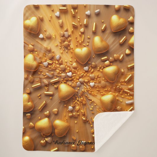 Couverture Sherpa "Golden Glow" (Devant)