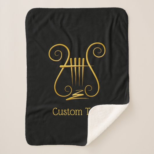 Couverture Sherpa Golden lyre (Devant)