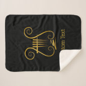 Couverture Sherpa Golden lyre (Devant (Horizontal))