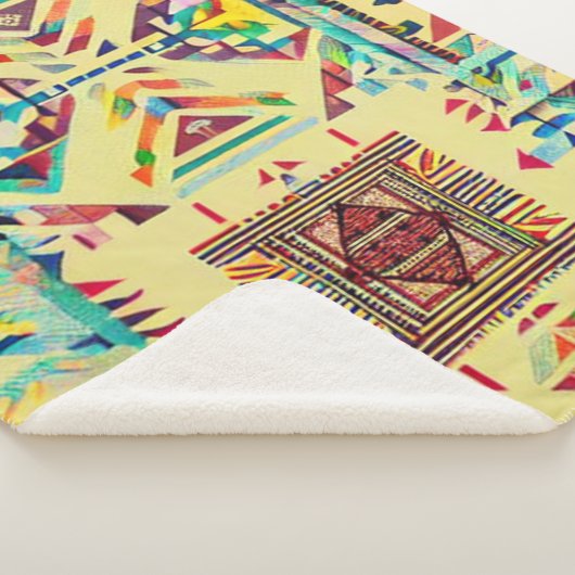 Couverture Sherpa Golden Rainbow Aztec (3/4)