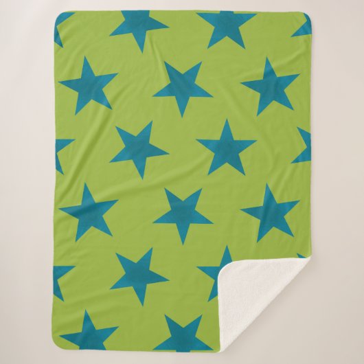 Couverture Sherpa Golden Stars Motif 20 (Devant)