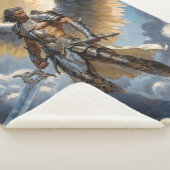 Couverture Sherpa Golden Warrior of Heaven Archangel Michael (3/4)