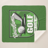 Couverture Sherpa Golf Club NAME Pro Golfer Player Personnalisé (Devant (Horizontal))