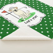 Couverture Sherpa Golf Golfing Yellow Lab Labrador Retriever Chien (3/4)