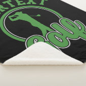 Couverture Sherpa Golf personnalisé AJOUTER NOM Retro Pro Golfer Swi (3/4)