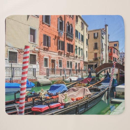 Couverture Sherpa gondole traditionnelle à Venise (Devant (Horizontal))