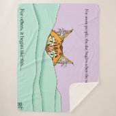 Couverture Sherpa Good Morning Orange Cat Funny (Devant)