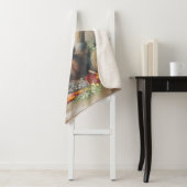 Couverture Sherpa Gordon setter avec faisans, Art (En situation)