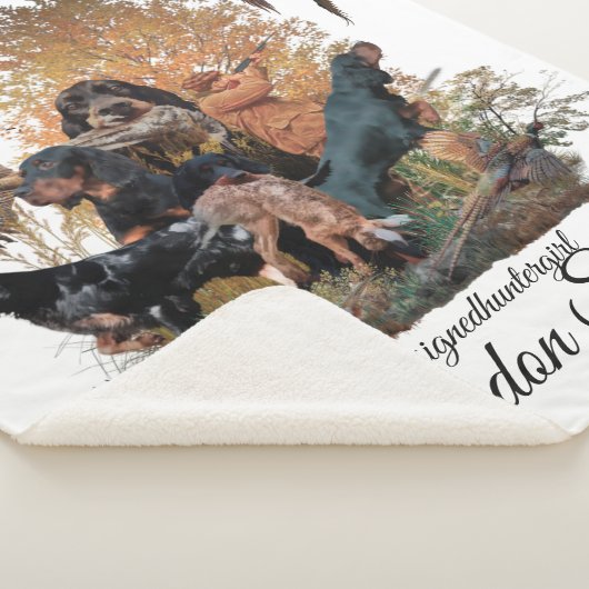 Couverture Sherpa Gordon Setter, saison de chasse Wood Wall Art Coff (3/4)