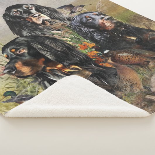 Couverture Sherpa Gordon Setters, Passion pour les oiseaux, Art (3/4)
