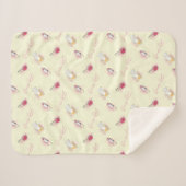 Couverture Sherpa Gossip Girl Lipstick & Motif de parfum (Devant (Horizontal))