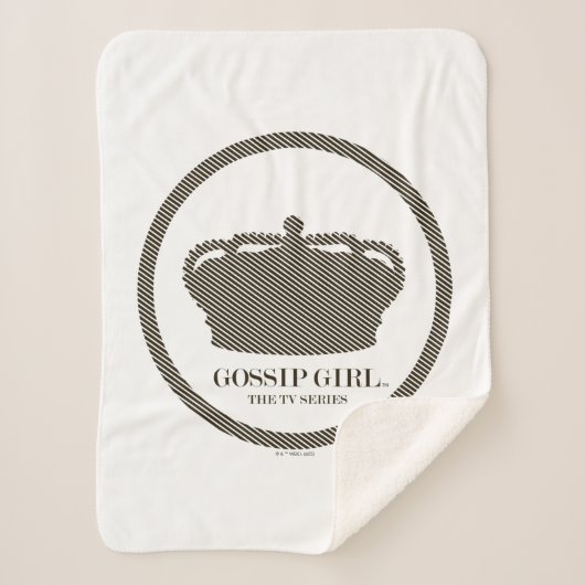Couverture Sherpa Gossip Girl TV Series Crown Icon (Devant)