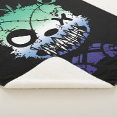 Couverture Sherpa Goth Gay MLM Fierté Drapeau de couleur Ours (3/4)