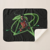 Couverture Sherpa Gotham Knights Robin en logo (Devant (Horizontal))