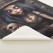 Couverture Sherpa Gothic Steampunk Skull Girl – Dark Fantasy Cozy (3/4)