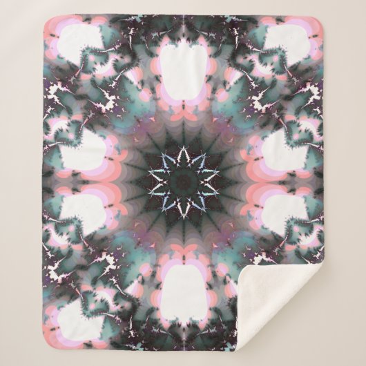 Couverture Sherpa Gothique Frozen Winter Spider Web (Devant)