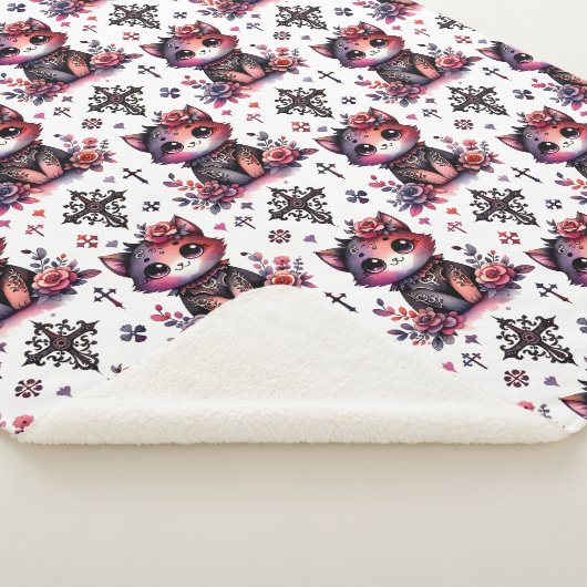 Couverture Sherpa Gothique Kitten (3/4)