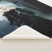 Couverture Sherpa Gothique Ravens Forêt Femme Noir (3/4)