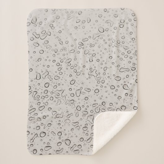 Couverture Sherpa gouttelettes d'eau (Devant)