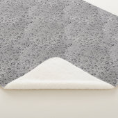 Couverture Sherpa gouttelettes d'eau gris (3/4)