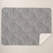 Couverture Sherpa gouttelettes d'eau gris (Devant (Horizontal))