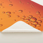 Couverture Sherpa gouttelettes d'eau sur la surface orange (3/4)