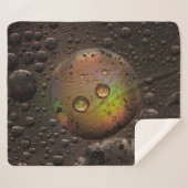 Couverture Sherpa gouttelettes d'eau sur panneau de verre (Devant (Horizontal))