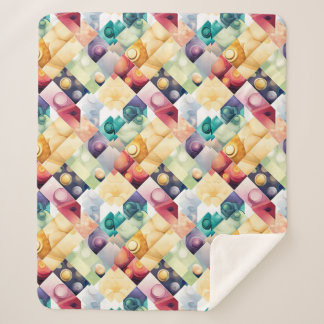 Couverture Sherpa Gouttes Géométriques