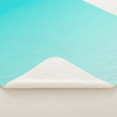 Couverture Sherpa gradient aqueux turquoise (3/4)