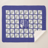 Couverture Sherpa Graduation 44 Collage de photos (PURPLE modifiable (Devant (Horizontal))