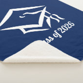 Couverture Sherpa Graduation Class of 20?? BLUCLWHT Customize Year (3/4)