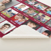 Couverture Sherpa Graduation moderne 17 Photo Collage Bourgogne (3/4)