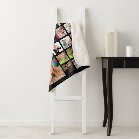 Couverture Sherpa Graduation Photo Collage Script CLASSE DE Noir (En situation)