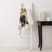 Couverture Sherpa Graduation White Trendy 6 Photo Collage (En situation)