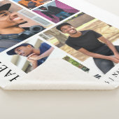 Couverture Sherpa Graduation White Trendy 6 Photo Collage (3/4)