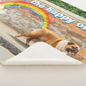 Couverture Sherpa Graffiti de chien et d'arc-en-ciel (3/4)