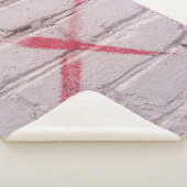 Couverture Sherpa Graffiti rouge (3/4)