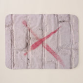 Couverture Sherpa Graffiti rouge (Devant (Horizontal))