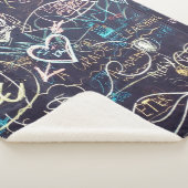 Couverture Sherpa Graffiti tableau noir amour (3/4)