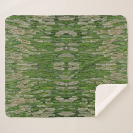 Couverture Sherpa Graines vertes (Devant (Horizontal))