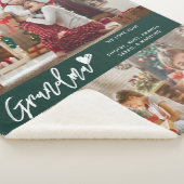 Couverture Sherpa Gramdma Grandkids Photo Collage Noël (3/4)