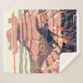 Couverture Sherpa Grand Canyon Western Graphic Art American (Devant (Horizontal))