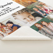 Couverture Sherpa Grand-mère et grand-père 7 Photo Blanc (3/4)