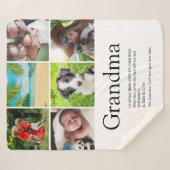 Couverture Sherpa Grand-mère, grand-mère Définition 6 Photo (Devant (Horizontal))