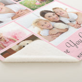 Couverture Sherpa Grand-mère Photo Collage rose (3/4)
